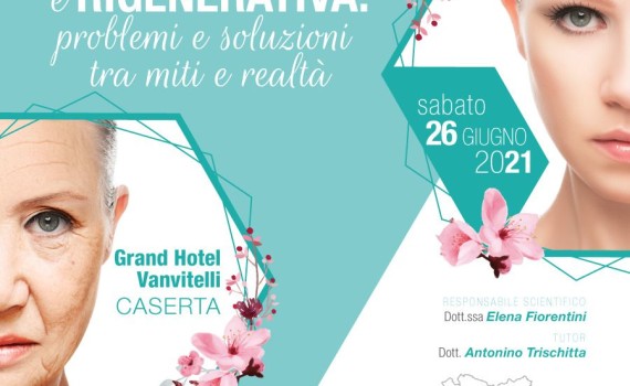 Locandina Dermatologia estetica e rigenerativa 26 giugno 2021