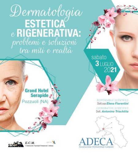 Locandina Dermatologia estetica e rigenerativa 03 luglio 2021